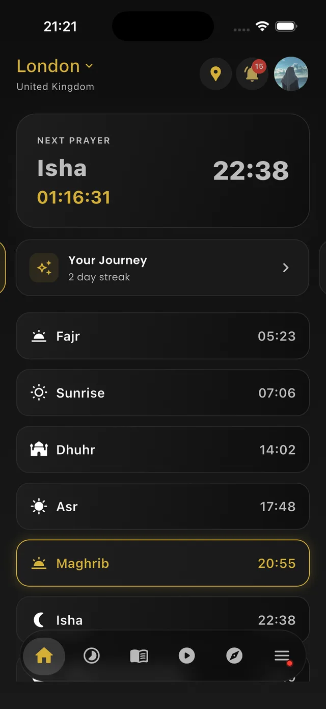 Prayer times